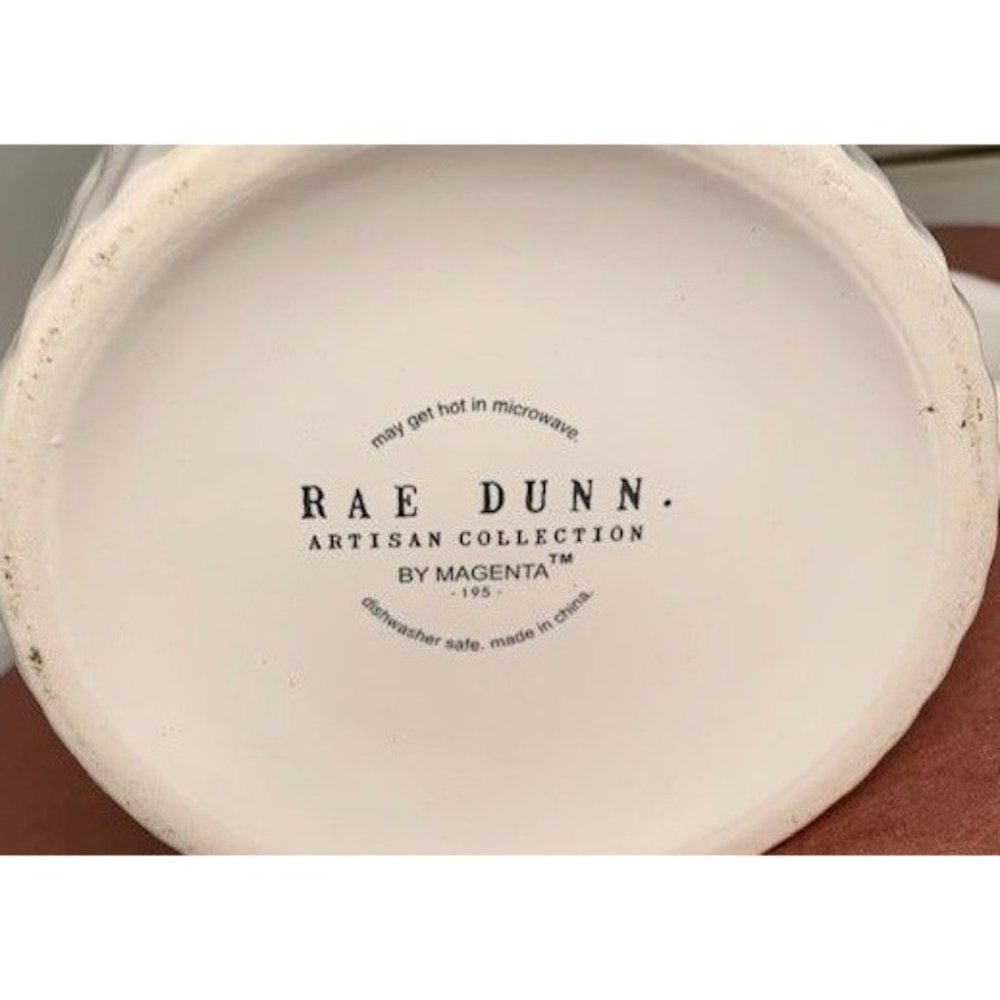 Rae Dunn - "Enjoy" Coffee Mug Pottery Cream Ivory Artesian Collection - Picture 4 of 6